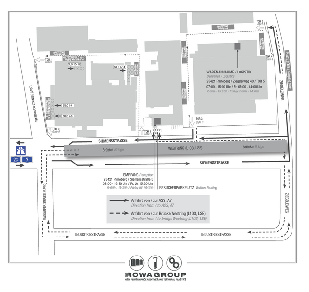 Karte Anfahrt Pinneberg